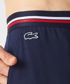 Lacoste Underwear & Lounge Wear-Jersey Pyjama Pant With Three-Tone Waistband