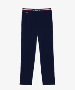 Lacoste Underwear & Lounge Wear-Jersey Pyjama Pant With Three-Tone Waistband