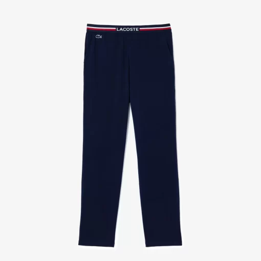 Lacoste Underwear & Lounge Wear-Jersey Pyjama Pant With Three-Tone Waistband