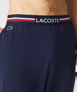 Lacoste Underwear & Lounge Wear-Jersey Pyjama Pant With Three-Tone Waistband