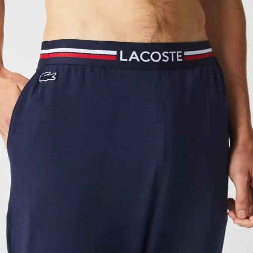 Lacoste Underwear & Lounge Wear-Jersey Pyjama Pant With Three-Tone Waistband