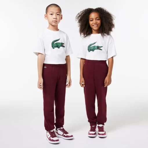 Lacoste Girl Clothing-Jogger Track Pants With Crocodile Badge