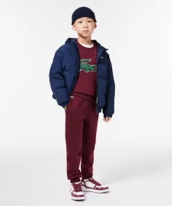 Lacoste Girl Clothing-Jogger Track Pants With Crocodile Badge