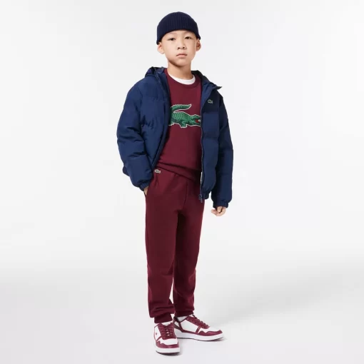 Lacoste Girl Clothing-Jogger Track Pants With Crocodile Badge