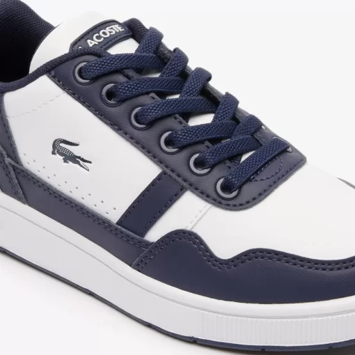 Lacoste Shoes-Juniors' T-Clip Synthetic Trainers