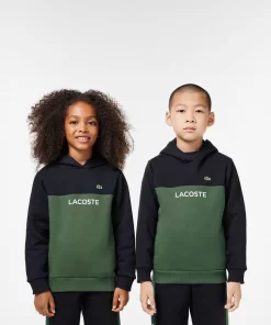 Lacoste Boy Clothing-Kids' Cotton Flannel Colourblock Hoodie