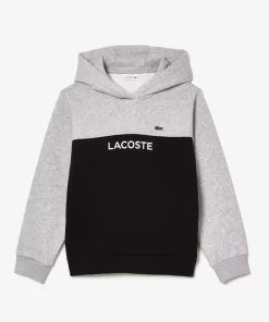 Lacoste Boy Clothing-Kids' Cotton Flannel Colourblock Hoodie