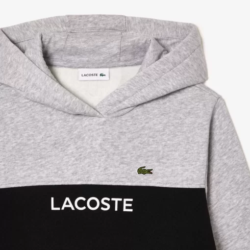 Lacoste Boy Clothing-Kids' Cotton Flannel Colourblock Hoodie