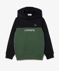 Lacoste Boy Clothing-Kids' Cotton Flannel Colourblock Hoodie