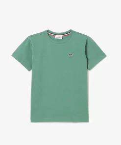 Lacoste Girl Clothing-Kids' Crew Neck Cotton Jersey T-Shirt