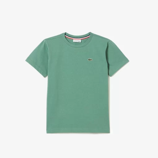 Lacoste Girl Clothing-Kids' Crew Neck Cotton Jersey T-Shirt