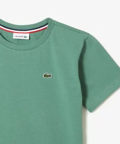 Lacoste Girl Clothing-Kids' Crew Neck Cotton Jersey T-Shirt