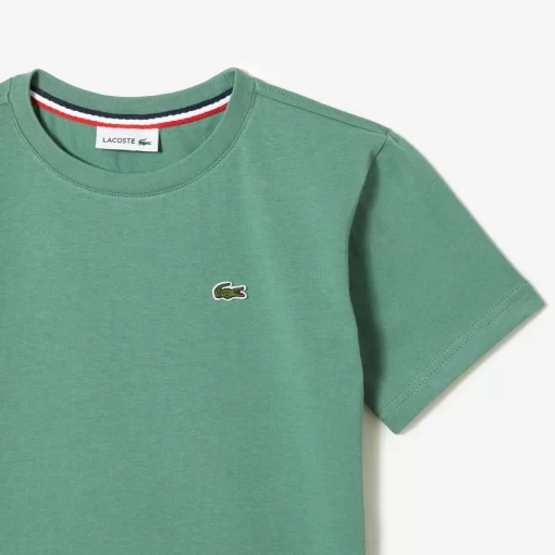 Lacoste Girl Clothing-Kids' Crew Neck Cotton Jersey T-Shirt