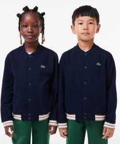 Lacoste Boy Clothing-Kids' Button-Down Fleece Sweatshirt