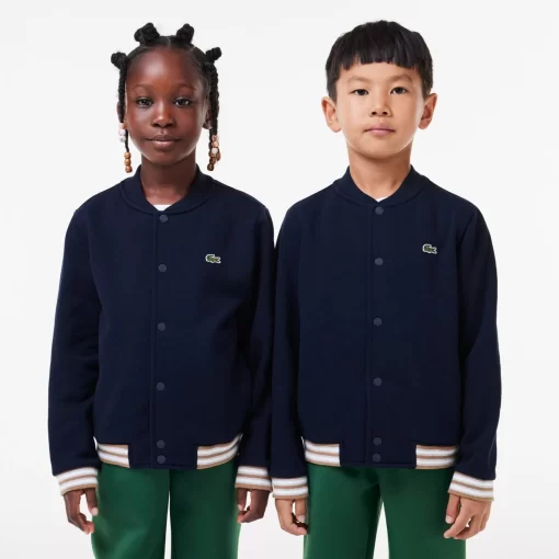 Lacoste Boy Clothing-Kids' Button-Down Fleece Sweatshirt