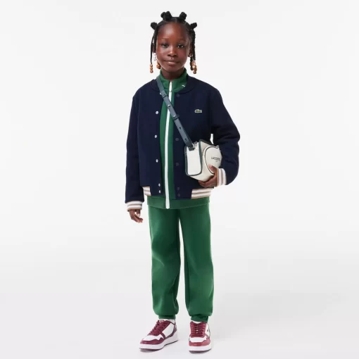 Lacoste Boy Clothing-Kids' Button-Down Fleece Sweatshirt