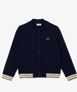 Lacoste Boy Clothing-Kids' Button-Down Fleece Sweatshirt