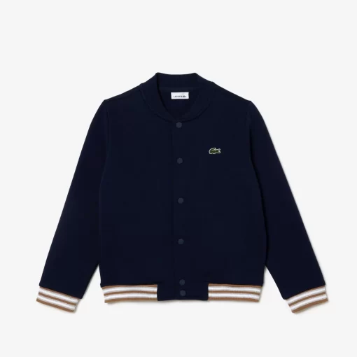 Lacoste Boy Clothing-Kids' Button-Down Fleece Sweatshirt