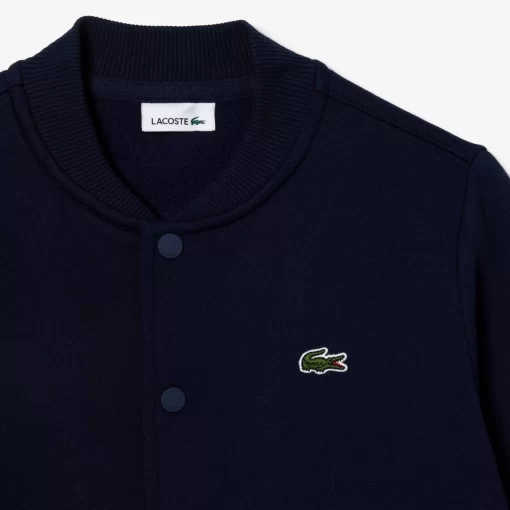 Lacoste Boy Clothing-Kids' Button-Down Fleece Sweatshirt