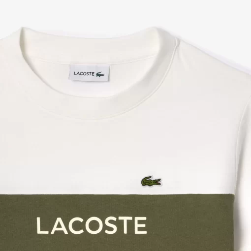 Lacoste Girl Clothing-Kids' Colourblock Organic Cotton Jersey T-Shirt