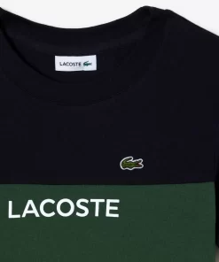 Lacoste Girl Clothing-Kids' Colourblock Organic Cotton Jersey T-Shirt