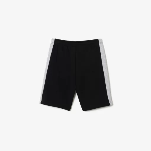 Lacoste Girl Clothing-Kids' Colour-Stripe Organic Cotton Shorts