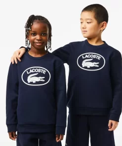 Lacoste Girl Clothing-Kids' Contrast Branded Colour-Block Sweatshirt