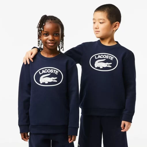 Lacoste Girl Clothing-Kids' Contrast Branded Colour-Block Sweatshirt