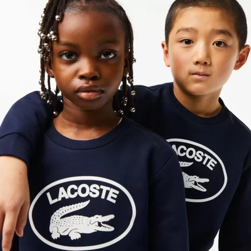 Lacoste Girl Clothing-Kids' Contrast Branded Colour-Block Sweatshirt