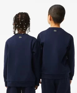 Lacoste Girl Clothing-Kids' Contrast Branded Colour-Block Sweatshirt