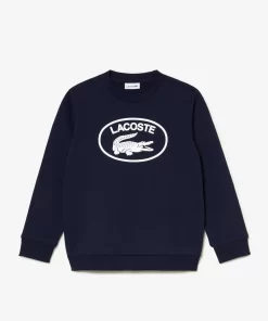 Lacoste Girl Clothing-Kids' Contrast Branded Colour-Block Sweatshirt