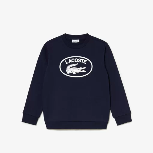 Lacoste Girl Clothing-Kids' Contrast Branded Colour-Block Sweatshirt