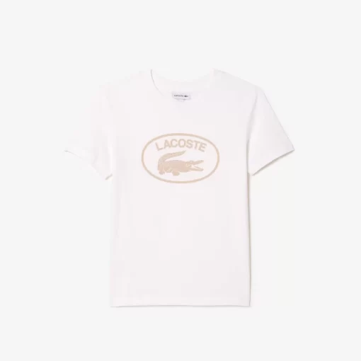 Lacoste Boy Clothing-Kids' Contrast Branded Cotton Jersey T-Shirt