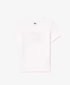 Lacoste Boy Clothing-Kids' Contrast Branded Cotton Jersey T-Shirt