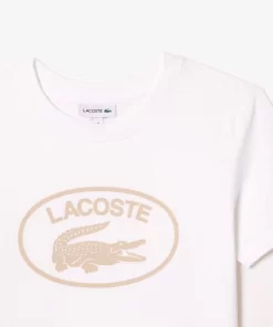 Lacoste Boy Clothing-Kids' Contrast Branded Cotton Jersey T-Shirt