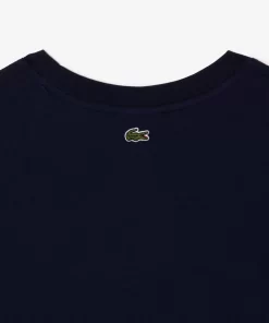 Lacoste Girl Clothing-Kids' Contrast Branded Cotton Jersey T-Shirt