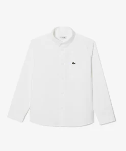 Lacoste Girl Clothing-Kids' Contrast Pocket Shirt