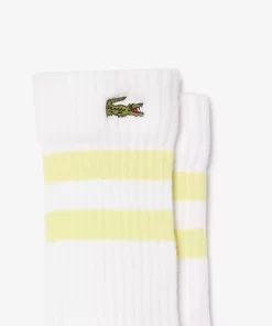 Lacoste Accessories-Kids' Contrast Stripe Jersey Socks