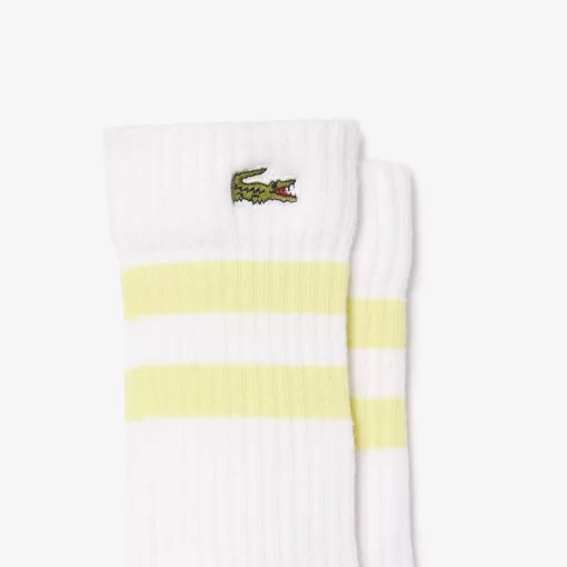 Lacoste Accessories-Kids' Contrast Stripe Jersey Socks