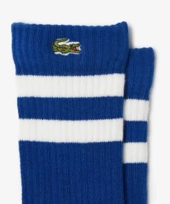 Lacoste Accessories-Kids' Contrast Stripe Jersey Socks