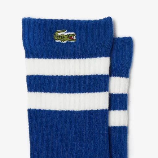 Lacoste Accessories-Kids' Contrast Stripe Jersey Socks