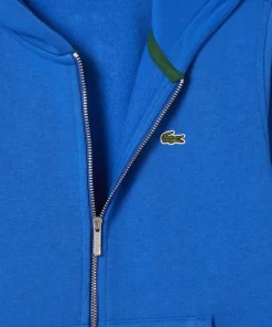 Lacoste Girl Clothing-Kids' Kangaroo Pocket Hooded Zippered Sweatshirt