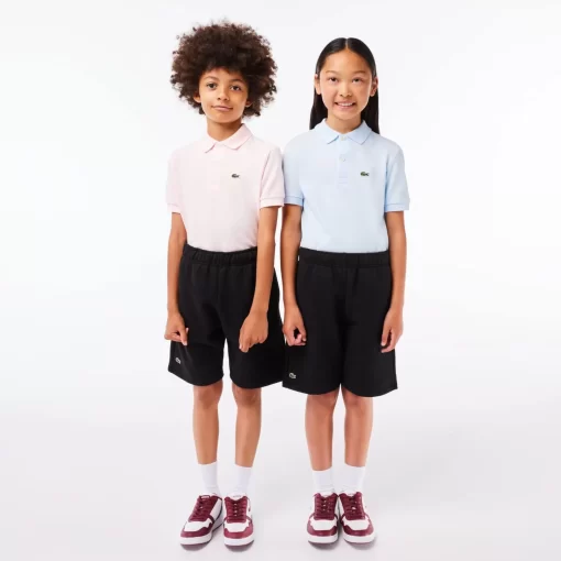 Lacoste Girl Clothing-Kids' Organic Brushed Cotton Fleece Shorts