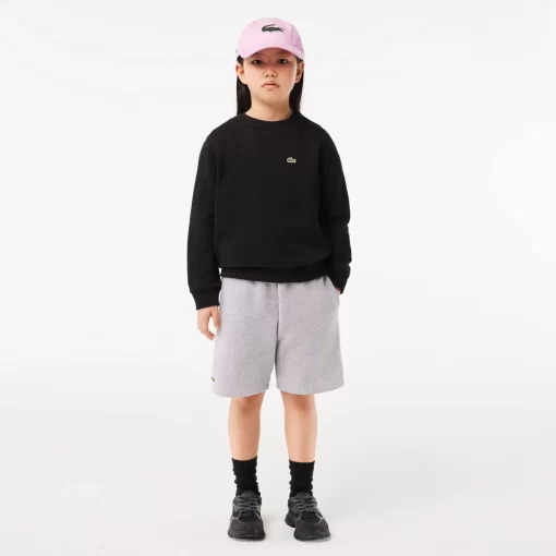 Lacoste Girl Clothing-Kids' Organic Brushed Cotton Fleece Shorts