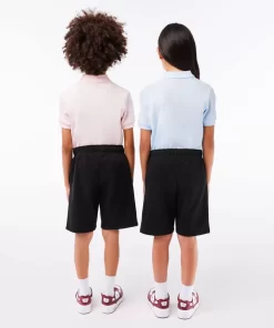 Lacoste Girl Clothing-Kids' Organic Brushed Cotton Fleece Shorts