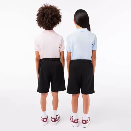 Lacoste Girl Clothing-Kids' Organic Brushed Cotton Fleece Shorts