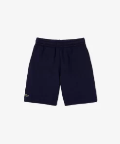 Lacoste Girl Clothing-Kids' Organic Brushed Cotton Fleece Shorts