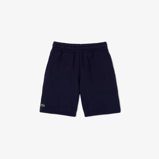 Lacoste Girl Clothing-Kids' Organic Brushed Cotton Fleece Shorts