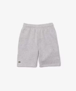 Lacoste Girl Clothing-Kids' Organic Brushed Cotton Fleece Shorts