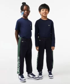 Lacoste Boy Clothing-Kids' Organic Cotton And Recycled Polyester Track Pants